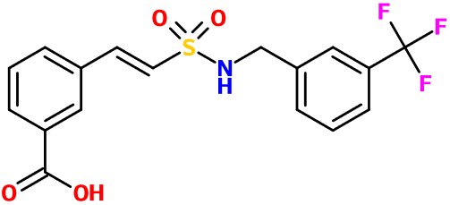 (image for) MC080079 3-[(1E)-2-({[3-(Trifluoromethyl)phenyl]methyl}sulfamoyl)ethenyl]benzoic acid